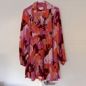 Anthropologie Multicolor Abstract Dress